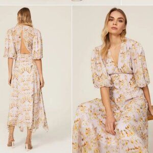 NWT ALL SAINTS Aspen Momo Dress Midi Lavender 6 MSRP $329